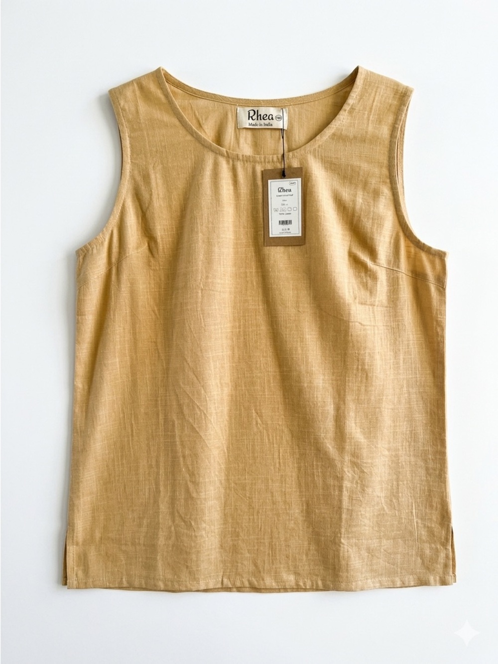Rhea Sleeveless Linen Blend Top - Tank - Layer